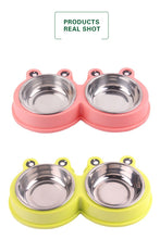 Load image into Gallery viewer, Double Pet Cat Bowls Durable Stainless
